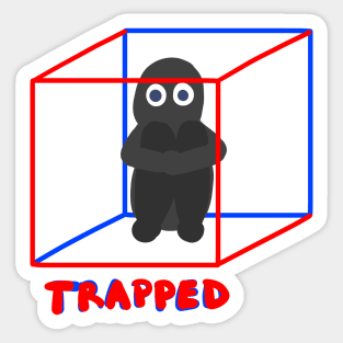 trapped Sticker